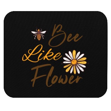 Discover Bee like a flower Honey bee Mouse Pads