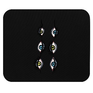 Discover Creepy Weird Eye Garlands Surreal Art Mouse Pads