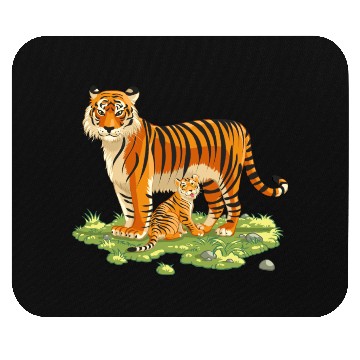 Discover Mother And Son Tiger Mouse Pads