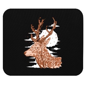 Discover Tree Deer Beautiful Animal Mouse Pads