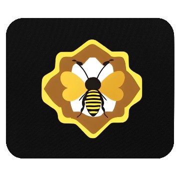 Discover Vintage Retro Bee Design Mouse Pads