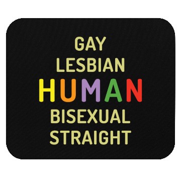 Discover Humanity Human LGBTQ Rainbow LGBT Pride Month Mouse Pads