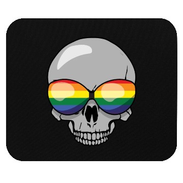 Discover Skeleton Gay LGBTQ Rainbow LGBT Pride Month Mouse Pads