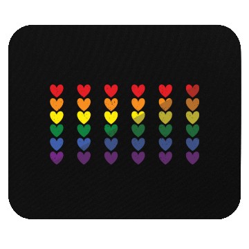 Discover Colorful Hearts Gay LGBTQ Rainbow LGBT Pride Month Mouse Pads