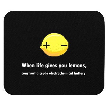 Discover Electrochemical Battery Lemon Chemist Teacher Mouse Pads