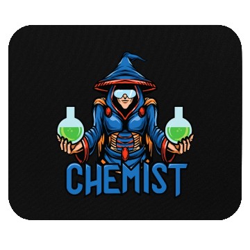 Discover Funny science chemist elements chemists wizard lab Mouse Pads