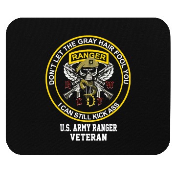 Discover Funny Retired US Army Ranger Veteran USA Military Mouse Pads