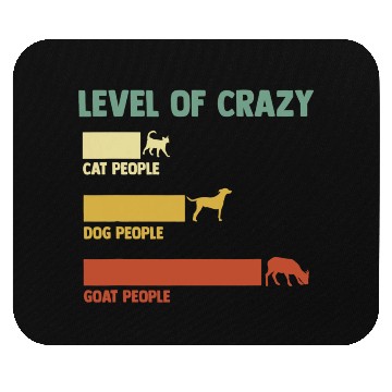 Discover Crazy Goat People Funny Goat Farmer Mouse Pads