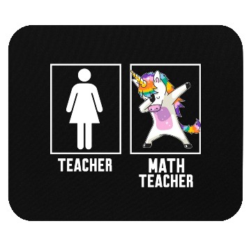 Discover Teacher Vs Math Teacher Mouse Pads