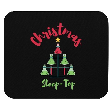 Discover Funny Chemistry Science Teacher Chemist Christmas Mouse Pads