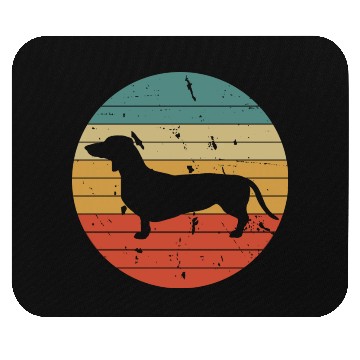 Discover Daschund In sunset Circle Daschund Dog Lover Mouse Pads