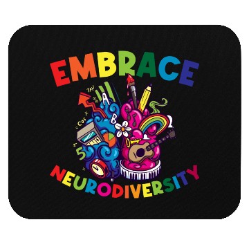 Discover Embrace Neurodiversity Funny Adhd Mouse Pads