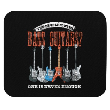 Discover Bass Guitar Grunge Mouse Pads