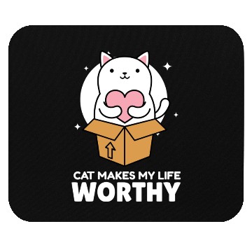 Discover Cats Make My Life Worth It Cute Cat Lover Mouse Pads