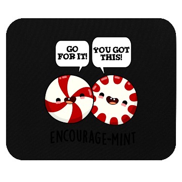 Discover Encourage Mint Cute Candy Mouse Pads