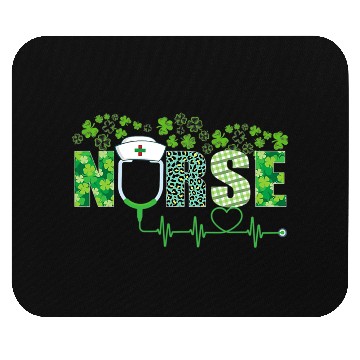 Discover Leopard Nurse Shamrock Stethoscope Saint Patricks Mouse Pads