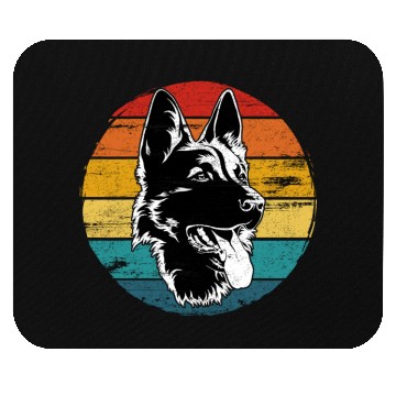 Discover German Shepherd Lovers Vintage Mom Dad Dog Pet Mouse Pads