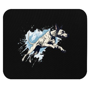 Discover Great-dane Dock-Diving into Water Mouse Pads