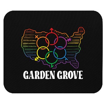 Discover Garden Grove Pride Month Pride Flag LGBT Community Mouse Pads