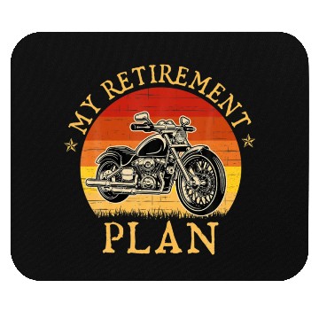Discover My Retirement Plan Motorbike Biker Motorcycle Mouse Pads