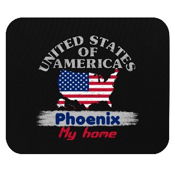 Discover United States of America - Phoenix my home - USA Mouse Pads