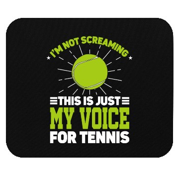 Discover I'm Not Screaming Coaching Racket Sports Coach Mouse Pads