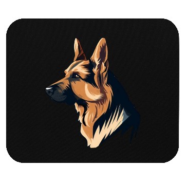 Discover GERMAN SHEPHERD ART PETS PUPPY DOG ANIMALS DRAWING Mouse Pads