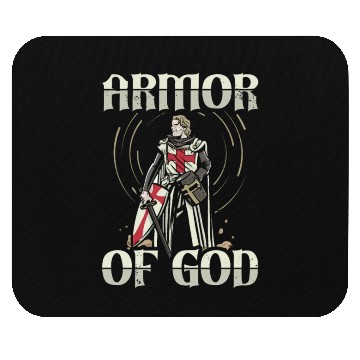 Discover Armor of God Templar Knight Christian Faith Jesus Mouse Pads