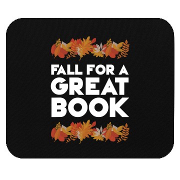 Discover Fall For A Great Book Librarian Library Book 1 Mouse Pads