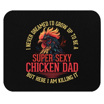 Discover Chicken Lover Best Dad Ever Chicken Farmer Mouse Pads