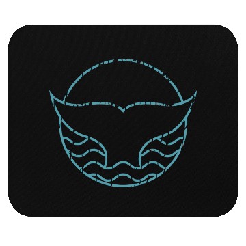 Discover Save The Whales Minimalistic Whale Tail Ocean Mouse Pads