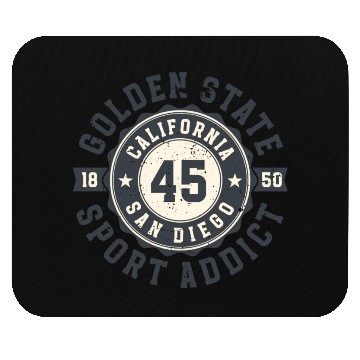 Discover California Golden State San Diego Sport Addict Mouse Pads