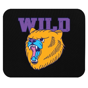 Discover The fierce wild bear old school style Mouse Pads