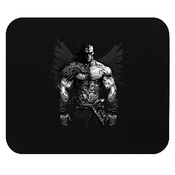 Discover Muscle Raven Mouse Pads