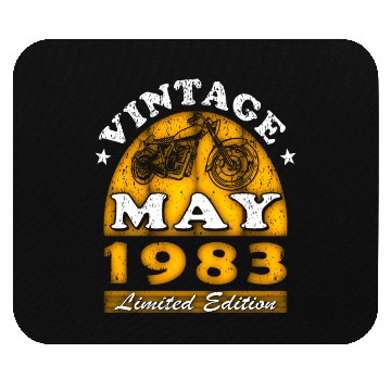 Discover Motorcyclist Motorcycle Biker Born May 1983 Mouse Pads