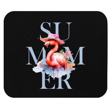 Discover Summer Flamingo Mouse Pads