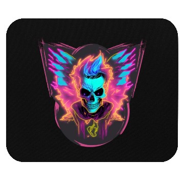 Discover Skull Neon Wizard Mouse Pads