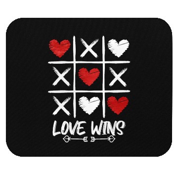 Discover Tic Tac Toe Love Wins Mouse Pads