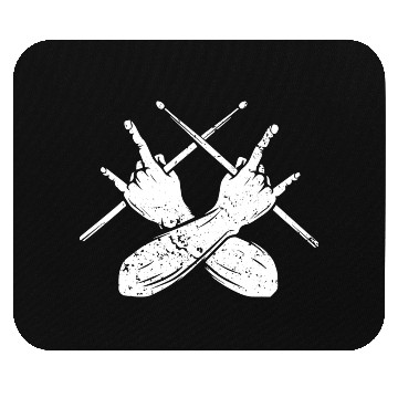 Discover Rock n Roll - Drummer Mouse Pads