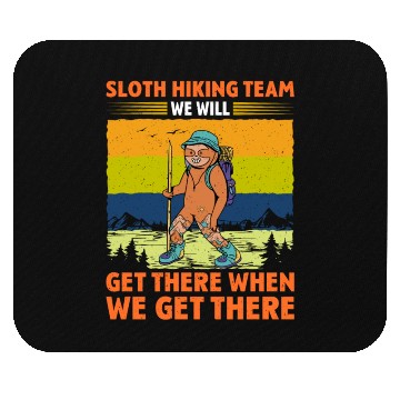 Discover Sloth Hiking Team Wanderlust funny Mountaineer Mouse Pads