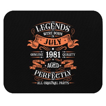 Discover July 1981 anniversary 1981 legends July Mouse Pads