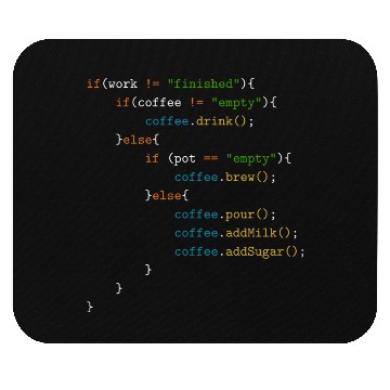 Discover programmers coffee automated daily routine program Mouse Pads