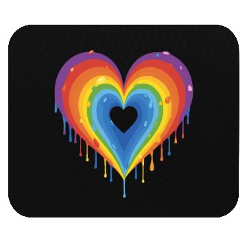 Discover Embrace LGBT Pride: Rainbow Heart, Gay, Lesbian, Mouse Pads