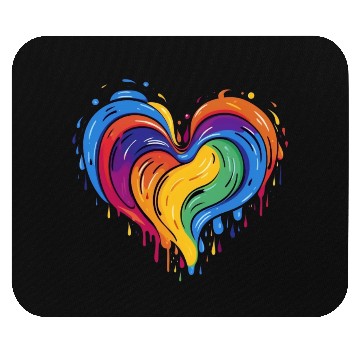 Discover Love is Love: LGBT Rainbow Heart for All Mouse Pads