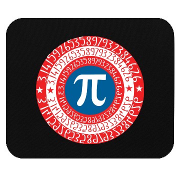 Discover Captain Pi Superhero Shield Mouse Pads