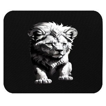 Discover Baby Lion Exploring on his Own Mouse Pads