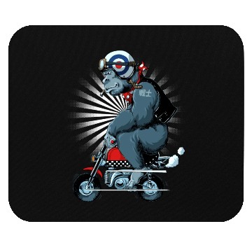 Discover Gorilla Monkey Bike Mouse Pads