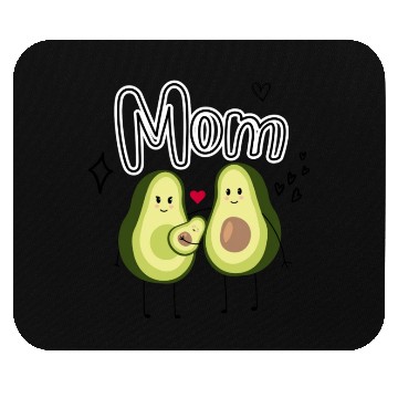 Discover Cute Avocado Family Mom Design Mouse Pads