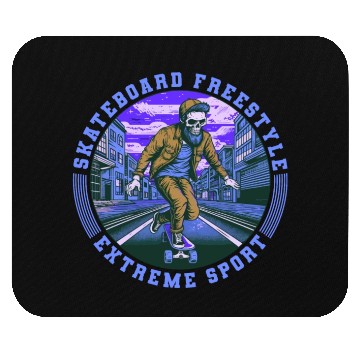 Discover Skull Skeleton Skateboard Skater Gift Mouse Pads