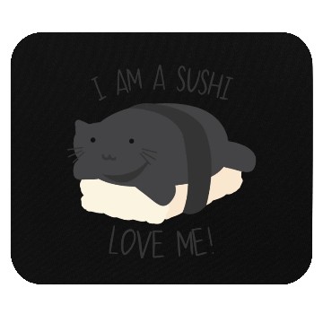 Discover Funny cat sushi valentines day Mouse Pads